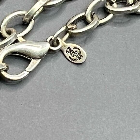 Premier Design Chunky Statement Necklace Silverstone / Purple Beads Bib Classic - Picture 4 of 6